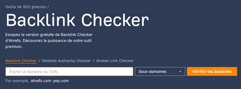 Optimisez votre Référencement avec Ahrefs Backlink Checker